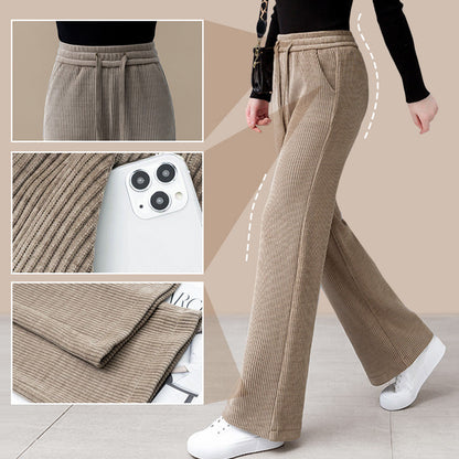 🎀 Comfortable and elegant wide-leg pants with a drawstring