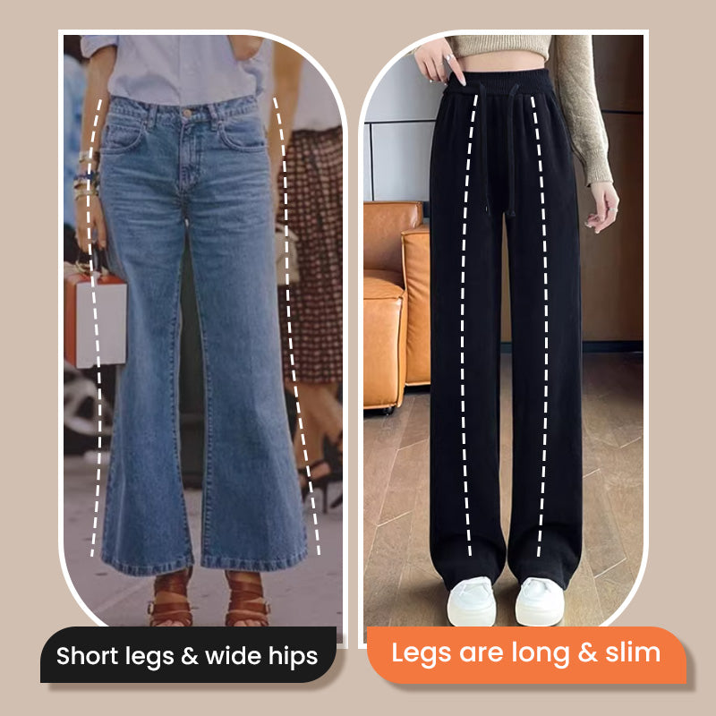 🎀 Comfortable and elegant wide-leg pants with a drawstring