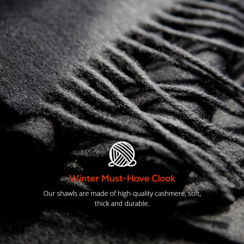 2025 ✨New trendy scarf coat with hair collar