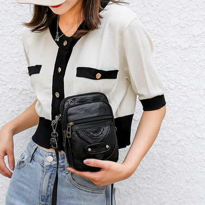 Vintage Soft PU Leather Mini Crossbody Bag