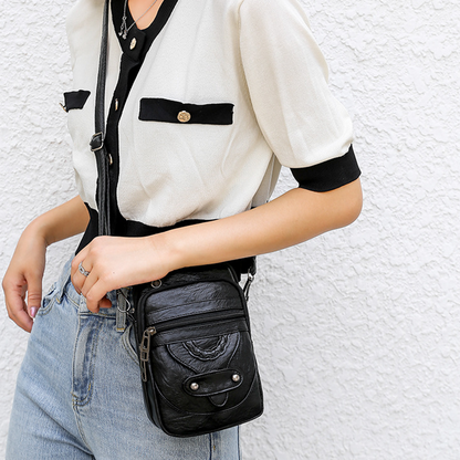Vintage Soft PU Leather Mini Crossbody Bag