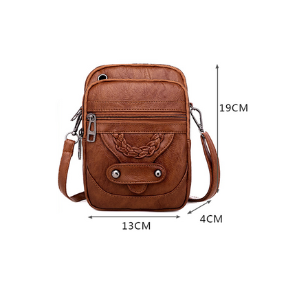 Vintage Soft PU Leather Mini Crossbody Bag
