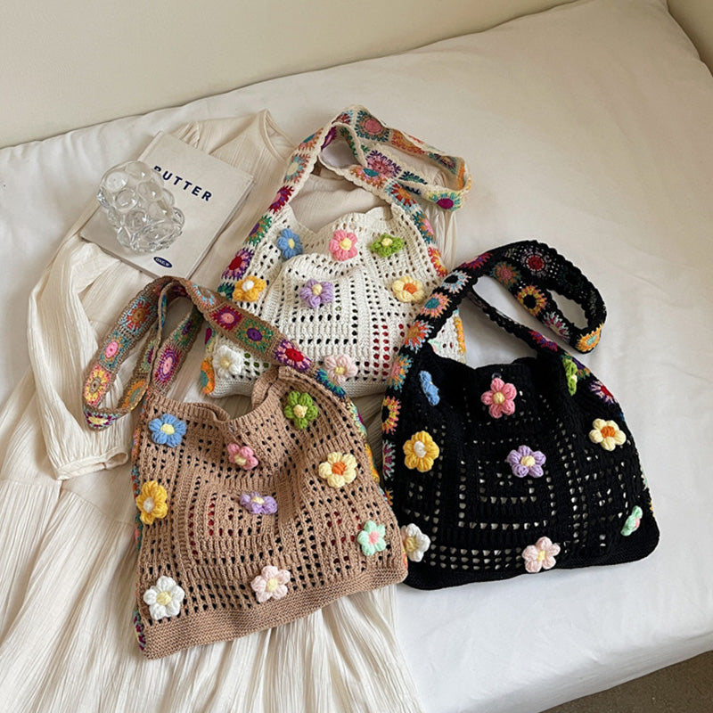 Women’s Crochet Ethnic Shoulder Bag