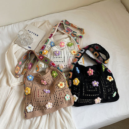 Women’s Crochet Ethnic Shoulder Bag