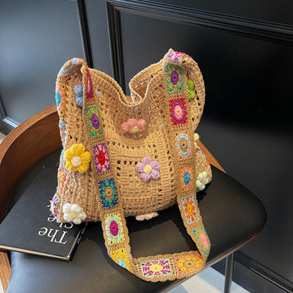 Women’s Crochet Ethnic Shoulder Bag