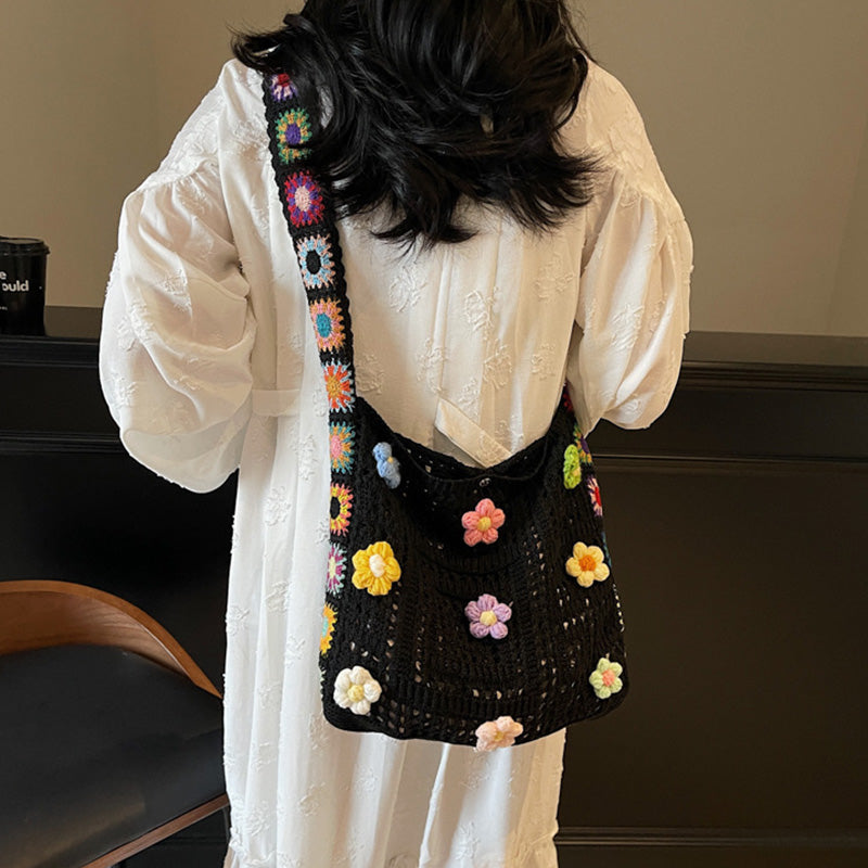 Women’s Crochet Ethnic Shoulder Bag