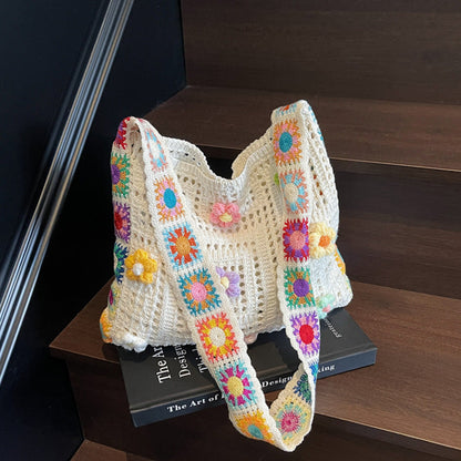 Women’s Crochet Ethnic Shoulder Bag